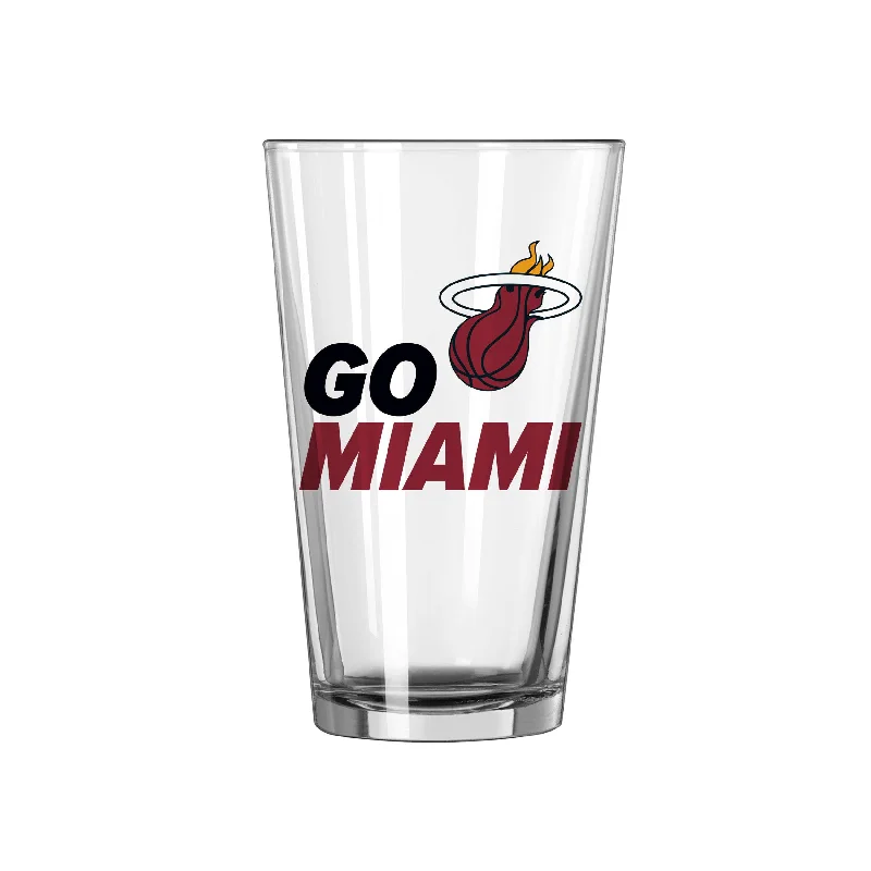 Team Mug Pop Culture-Miami Heat 16oz Slogan Pint Glass