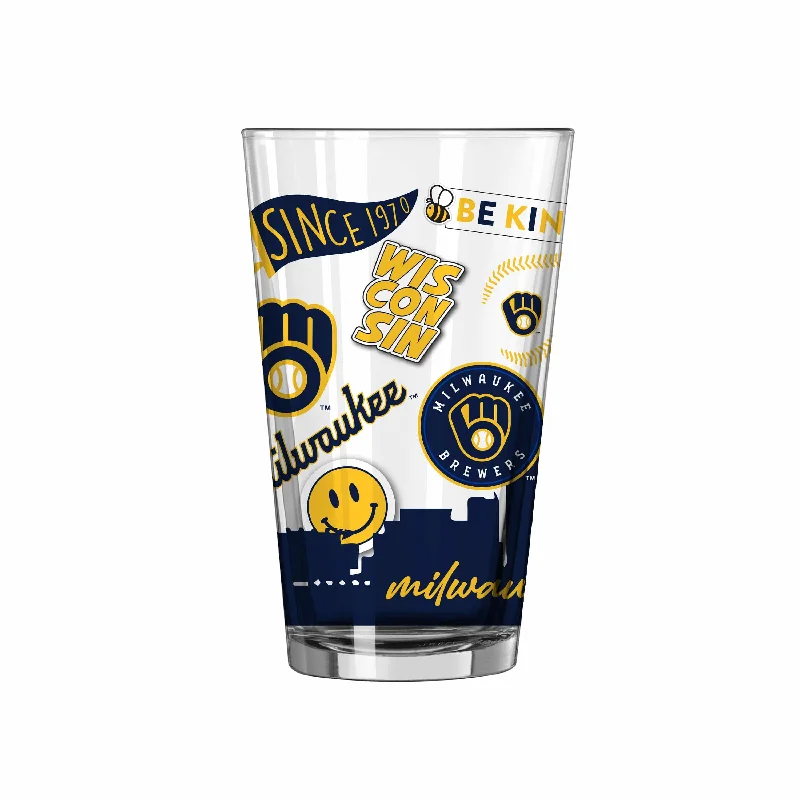 Team Mug Festival-Milwaukee Brewers 16oz Native Pint Glass