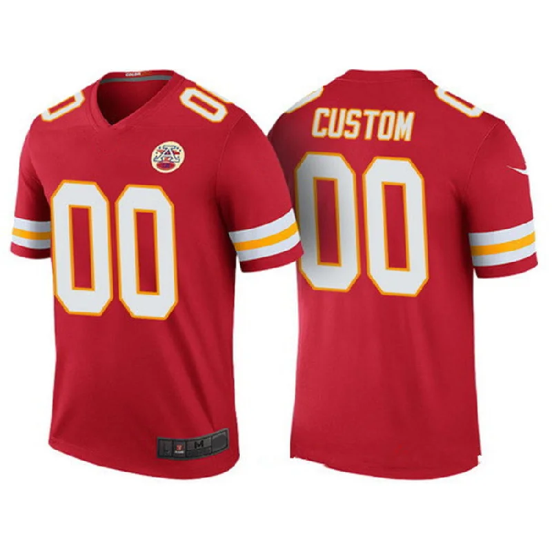 Football Jersey Bulk Order-Custom KC.Chiefs  Red Color Rush Legend Limited Jersey American Stitched Jersey Football Jerseys