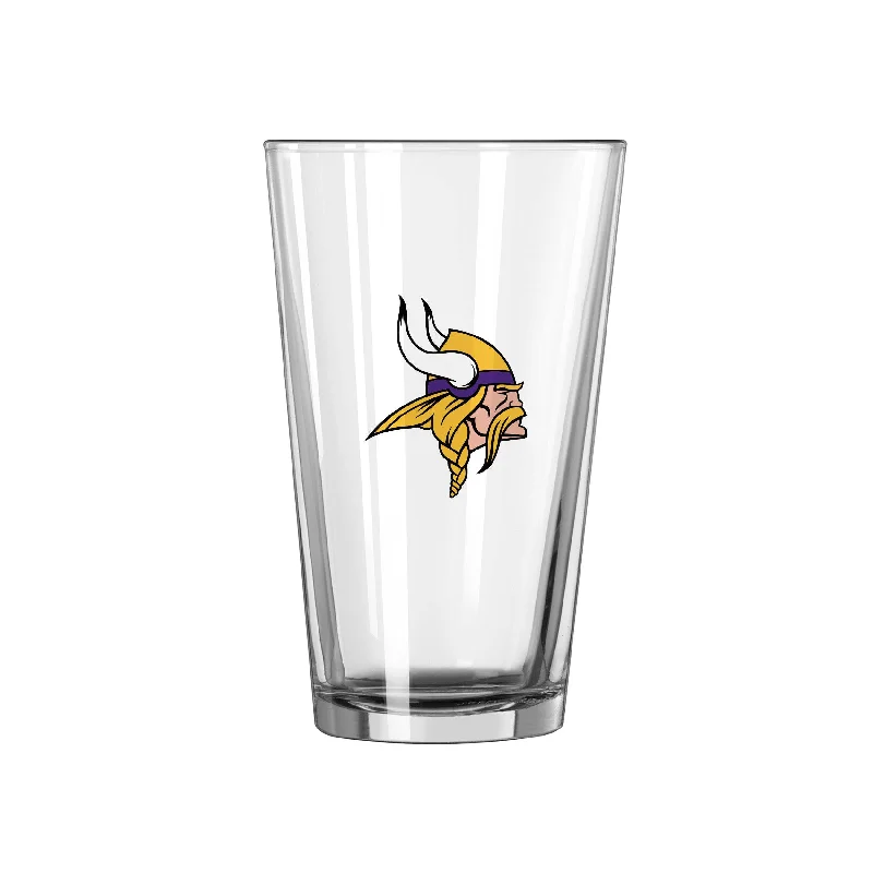 Team Mug Investor-Minnesota Vikings 16oz Logo Pint Glass