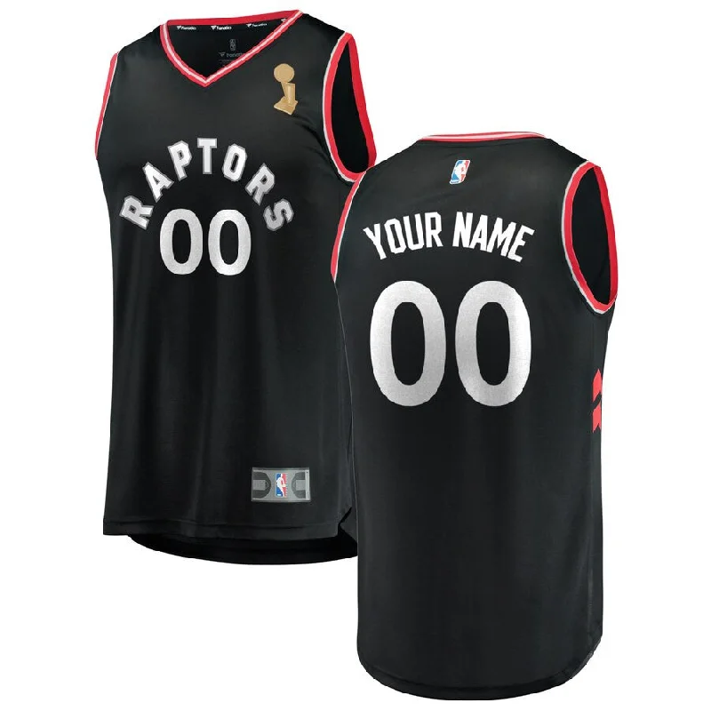 Basketball Jersey Quick-Dry-Raptors Customized Black 2019 Finals Champions Swingman Basketball Jersey