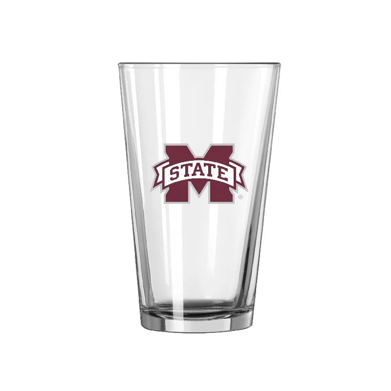 Team Mug Meme-Mississippi State 16oz Logo Pint Glass