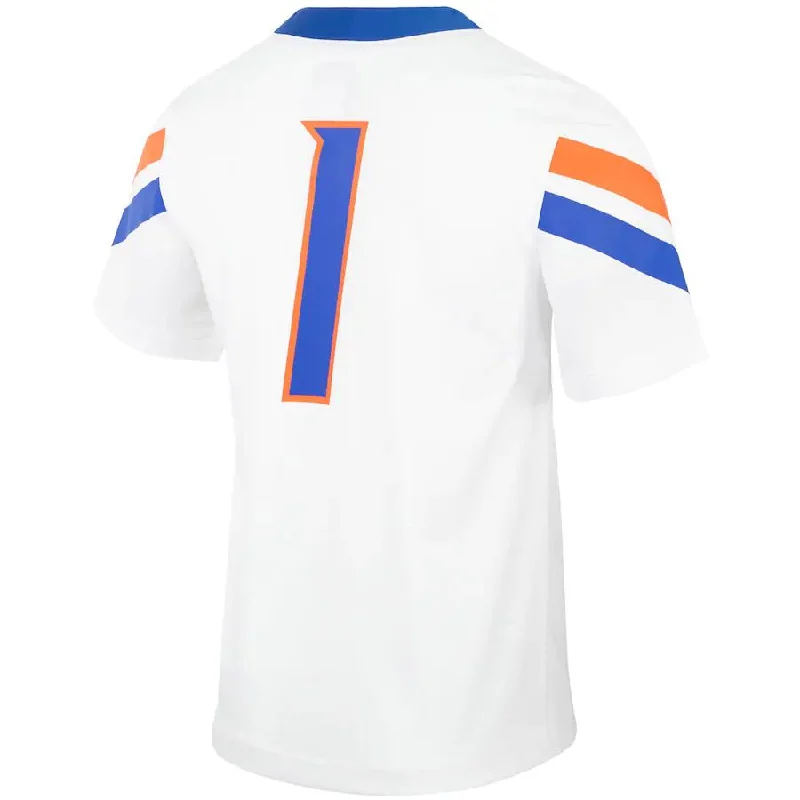 Football Jersey Championship-#1 B.State Broncos Untouchable Football Jersey White Stitched American College Jerseys