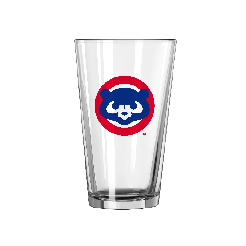 Team Mug Logo-Chicago Cubs 1984 Cub Face 16oz Pint Glass