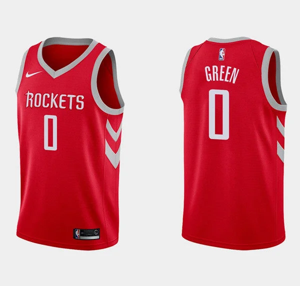 Basketball Jersey Hunting-Men's Houston Rockets #0 Jalen Green Icon Edition Red Stitched Basketball Basketball Jersey