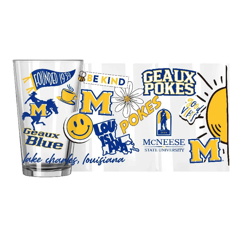 Team Mug Retirement-McNeese State 16oz Native Pint Glass