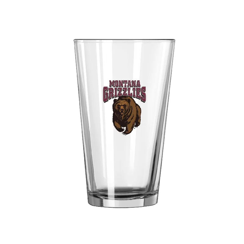 Team Mug Funny-Montana 16oz Logo Pint Glass