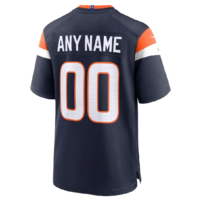 Football Jersey Jogging-Custom D.Broncos Alternate Game Jersey - Navy Football Jerseys