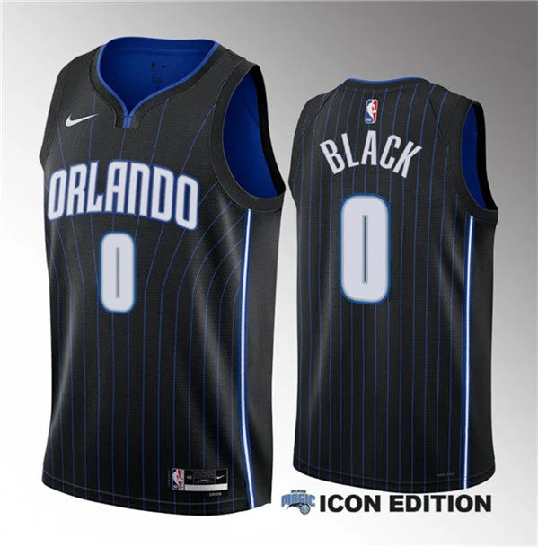 Basketball Jersey State Pride-Men's Orlando Magic #0 Anthony Black Black 2023 Draft Association Edition Stitched Basketball Basketball Jersey