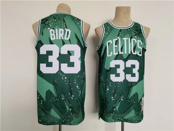 Basketball Jersey Basketball Team-Men's Boston Celtics #33 Larry Bird Green Throwback basketball Basketball Jersey