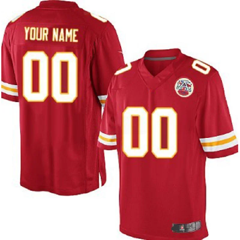 Football Jersey Modern-Custom KC.Chiefs  Red Game Jersey American Stitched Jersey Football Jerseys