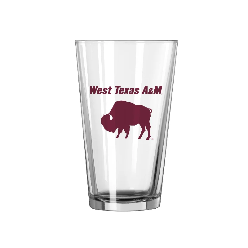 Team Mug Travel-West Texas A&M 16oz Logo Pint Glass