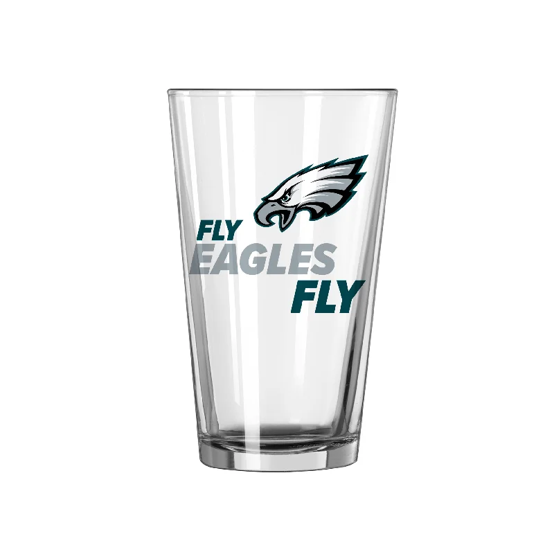 Team Mug Valentine’s Day-Philadelphia Eagles 16oz Slogan Pint Glass