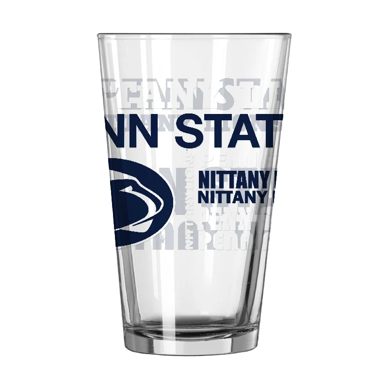 Team Mug Orange-Penn State 16oz Spirit Pint Glass