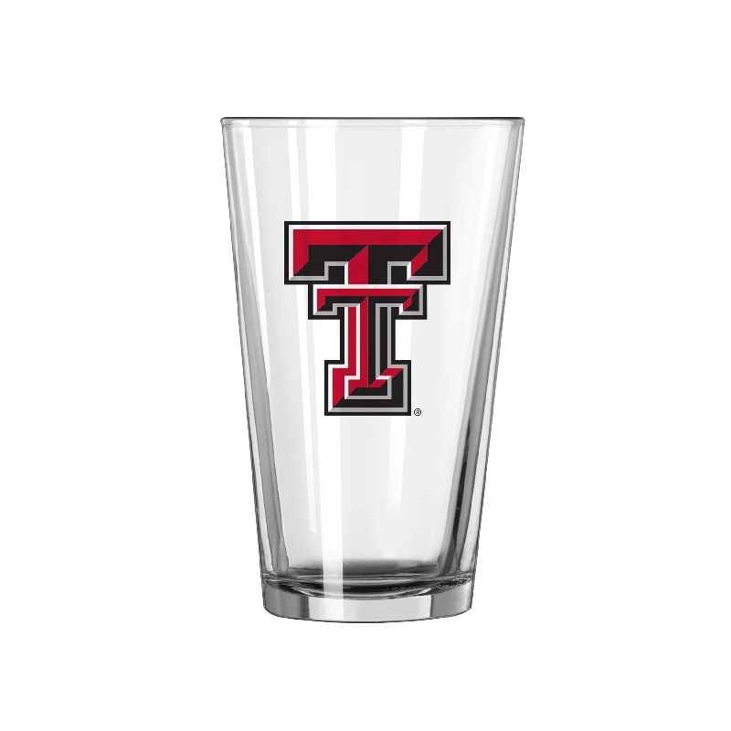 Team Mug Track and Field-Texas Tech 16oz Logo Pint Glass